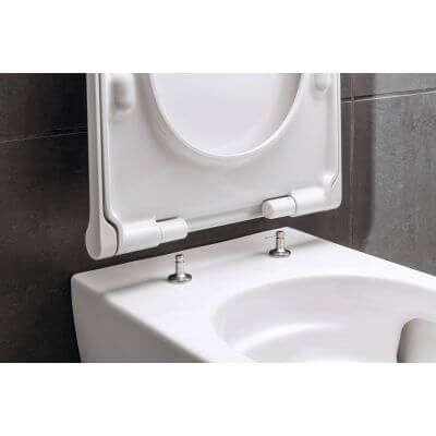 Geberit Acanto Miska wisząca z deską 53x36 cm ze spłukiwaniem wirowym TurboFlush powłoka KeraTect biała 502.774.00.8 - obrazek 5