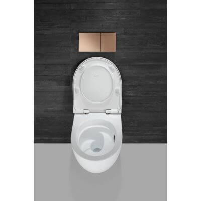 Geberit Acanto Miska wisząca z deską 53x36 cm ze spłukiwaniem wirowym TurboFlush powłoka KeraTect biała 502.774.00.8 - obrazek 6